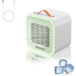 Mini climatiseur portable, climatiseur mobile silencieu, clim mobile rechargeable usb, 3 vitesses, petit ...