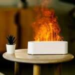 Mini diffuseur d'arme d'air de flamme de 7 couleurs, humidificateur de flamme, nouvelle lumire d'ambiance ...
