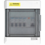 Mini disjoncteur de fuite 4 voies, protection contre les fuites, carte � fusibles 63a 30ma rcd + 4mcb ...