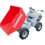 Mini dumper �lectrique 4x4 roues motrices direction articul�e 350 kg 158 l benne basculante hydraulique ...