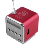 Mini enceinte portable usb, lecteur mp3 / 4, compatible cartes sd / tf, usb 2. 0, st�r�o, radio fm.