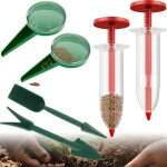 Mini épandeur de graines, distributeur de graines à 5 vitesses, outil de semis, plantoir manuel pour ... Mini épandeur de graines, distributeur de graines à 5 vitesses, outil de semis, plantoir manuel pour ...