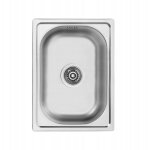 Mini vier de cuisine encastrable en acier 35x48 + siphon