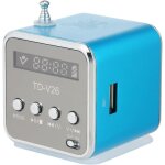 Mini haut - parleur filaire de 3, 5 mm, lecteur mp3, radio fm, bote de son, support carte tf, disque ...