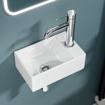 Mini lave - mains blanc sortie droite (301911cm)