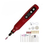 Mini perceuse outils rotatifs multifonction 5 vitesses 3000 - 15000rpm led avec 24 accessoires mini perceuse ...