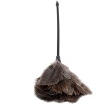 Mini plumeau en plumes d'autruche fait main, lavable et r�utilisable, pour livres, clavier, bureau et ...