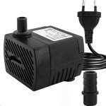 Mini pompe  eau (350 l / h, 5 w), pompe d'aquarium ultra silencieuse avec hub lev, avec cble d'alimentatio ...
