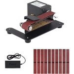 Mini ponceuse  bande 250 w, ponceuse lectrique d'tabli, 7 vitesses, contrle rglable, petite meuleuse, ...