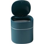 Mini poubelle de bureau avec couvercle (bleu marine) - fei yu