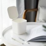 Mini poubelle cr�ative avec couvercle basculant, id�ale pour le bureau, la cuisine, le salon ou une table. ...
