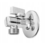 Mini robinet � bille d'angle avec filtre 1 / 2x3 / 8 chrome