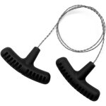 Mini scie � fil en acier inoxydable tir�e � la main, �quipement multifonction pour jardin, camping, coupe ...