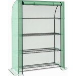 Mini serre de jardin serre de balcon serre  4 tages avec chssis en acier & bche en pe renforce, ...