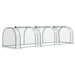 Mini serre de jardin mini serre tunnel serre � tomates 3, 5l x 1l x 0, 8h m acier pvc haute densit� anti ...