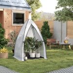 Mini serre de jardin woltu 120x120x180cm, petite tente en film double face  bulles d'air, serre demi ...