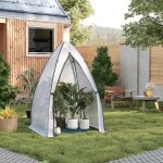 Mini serre de jardin woltu 120x120x180cm, petite tente en film double face  bulles d'air, serre demi ...