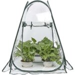 Mini serre pop up - petite tente d'hivernage pour plantes - pot de fleurs - mini serre - protection hivernale ...