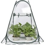 Mini serre pop up - petite tente d'hivernage pour plantes - pot de fleurs - mini serre - protection hivernale ...