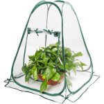 Mini serre pop up, petite tente d'hivernage pour plantes, protection contre le gel (70 x 70 x 80 cm)