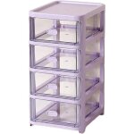 Mini tour de rangement � 4 niveaux en plastique avec bacs � tiroirs petites bo�tes la maison le bureau ...