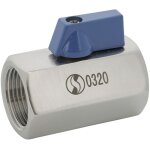 Mini vanne � sph�re inox monobloc femelle bsp pn 63 3 / 4'' (20 / 27) - sferaco
