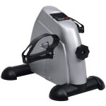 Mini v�lo d'exercices argent � volant en plastique