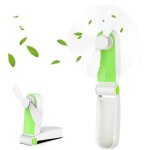 Mini ventilateur portable pliable et rechargeable avec c�ble usb, 2 vitesses r�glables, id�al pour la ...