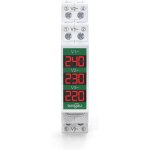Mini voltm�tre modulaire din � montage sur rail triphas� avec affichage num�rique led ? ac 60?450 v d�tecteur ...