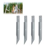 Minkurow - 4pcs ancrages au sol pour balanoire, ancrage de jardin, fixations de balanoire, rsistantes ...