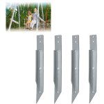Minkurow - 4pcs ancrages au sol pour balan�oire, ancrage de jardin, fixations de balan�oire, r�sistantes ...