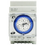 Minuterie analogique avec moteur synchrone et programme journalier, minuterie, 12vac / dc