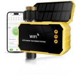 Minuterie d'arrosage wifi avec entre en laiton, 1 zone, vanne d'arrosage solaire wifi, robinet extrieur ...