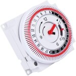 Minuterie de cycle 24 heures, prise 220 v / 16 a, thermoplongeur, interrupteur mural mcanique pour clairage, ...