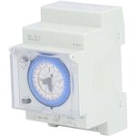 Minuterie m�canique interrupteur horaire 24 heures rail din r�serve de marche 110?230v