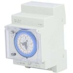 Minuterie m�canique interrupteur horaire bidirectionnel 24 heures rail din avec r�serve de marche sul ...