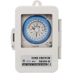 Minuterie m�canique, interrupteur horaire, tb388, pc, �tanche, 24 heures, programmable quotidiennement, ...