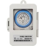 Minuterie mcanique, interrupteur horaire, tb388, pc, tanche, 24 heures, programmable quotidiennement, ...