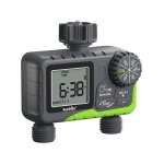 Minuteur d'arrosage �lectronique avec deux sorties et 2 �lectrovannes - commande d'arrosage pour jardin ...