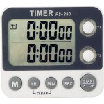 Ikodm - minuteur de cuisine, minuteur de cuisine 2 canaux, volume de la sonnerie r�glable, minuterie ...