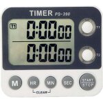 Minuteur de cuisine, minuteur de cuisine 2 canaux, volume de la sonnerie r�glable, minuterie de cuisson, ...