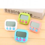 Minuteur de cuisine 24 heures, 4 pi�ces timer enfant, chronom�tre minuteur num�rique 4 couleurs avec ...