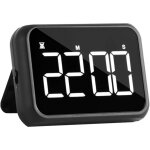 Minuteur de cuisine magn�tique rechargeable avec grand �cran led alarme portable multifonction pour cuisson ...