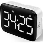 Minuteur de cuisine numérique 4 pouces grand écran led timer aimanté avec luminosité et sonorité réglables ... Minuteur de cuisine numérique 4 pouces grand écran led timer aimanté avec luminosité et sonorité réglables ...