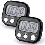 Minuteur de cuisine numrique, minuteur de cuisine magnetique chronomtre magntique avec alarme grand ...