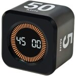 Minuteur visuel cubique, minuteur pomodoro rotatif, 5 / 10 / 25 / 50 minutes et compte � rebours personnalisab ...