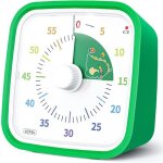 Minuteur visuel, dinosaur timer enfant compte � rebours de 60 minutes minuteur pour enfants et adultes(vert ...