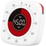 Minuteur visuel timer enfant pomodoro timer tdah outil countdown num�rique silencieux rechargeable avec ...