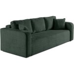 Bestmobilier - miro - canap� droit 3 places - convertible avec coffre - en velours textur�