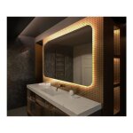 Miroir lumineux de salle de bain 120 cm x 60 cm ? �clairage led antibu�e ? changement couleur froide ...